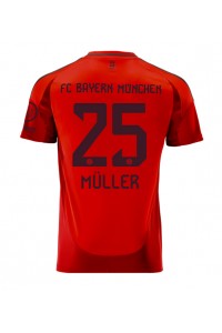 Bayern Munich Thomas Muller #25 Fotballdrakt Hjemme Klær 2024-25 Korte ermer